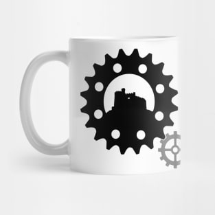 Steam Punk 'The Builders' Cog and Castle Design Mug